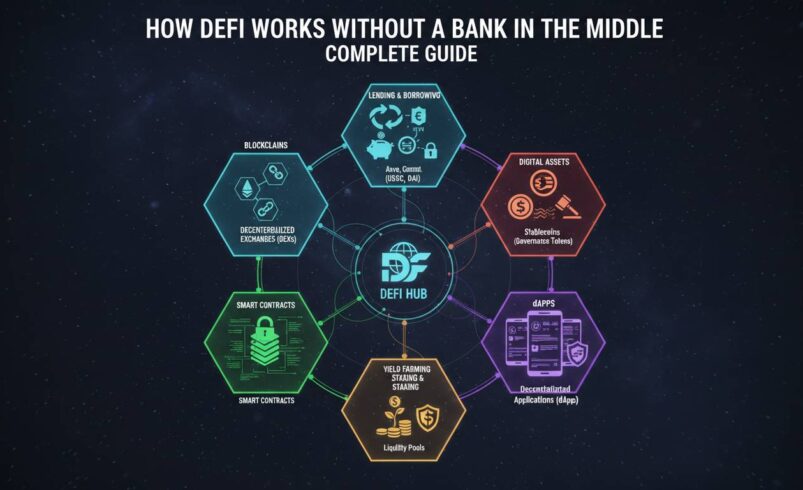 How DeFi Works Without a Bank in the Middle – Complete Guide