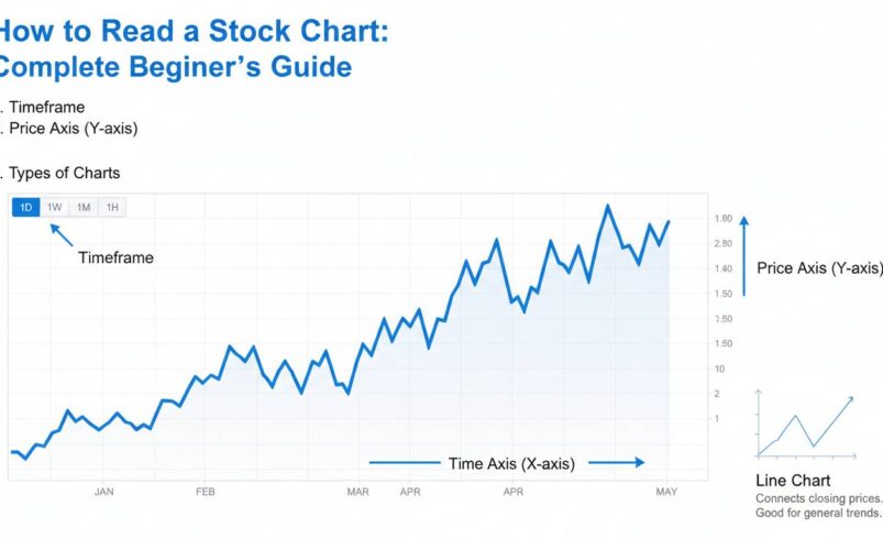 How to Read a Stock Chart: Complete Beginner’s Guide