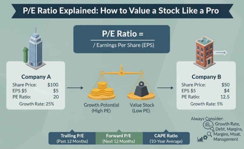 P/E Ratio Explained: How to Value a Stock Like a Pro