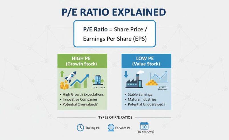 P/E Ratio Explained: What the Number Tells You About Stocks