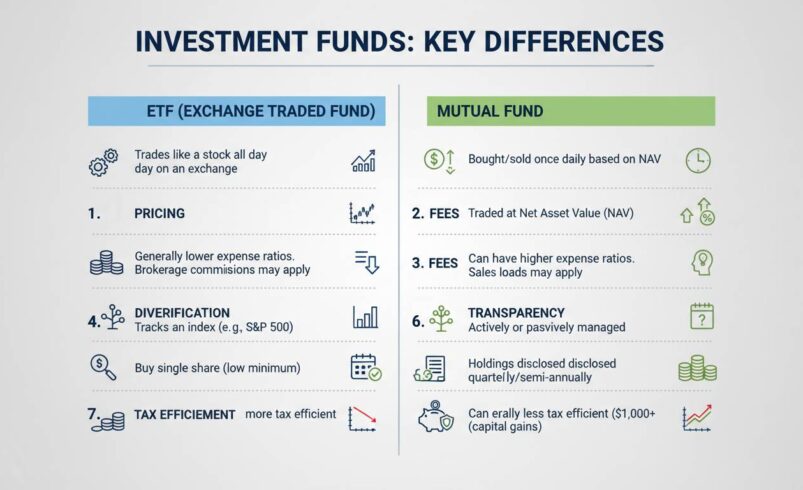 What Is an ETF vs Mutual Fund? Key Differences Explained