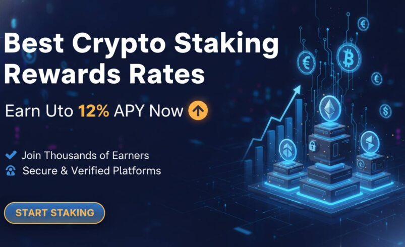 Best Crypto Staking Rewards Rates – Earn Up to 12% APY Now