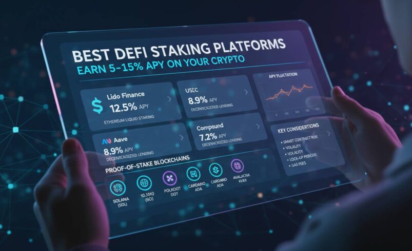 Best DeFi Staking Platforms: Earn 5-15% APY on Your Crypto