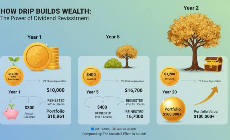 How DRIP Builds Wealth: The Power of Dividend Reinvestment