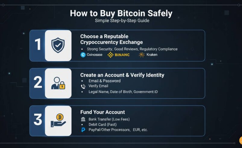 How to Buy Bitcoin Safely – Simple Step-by-Step Guide