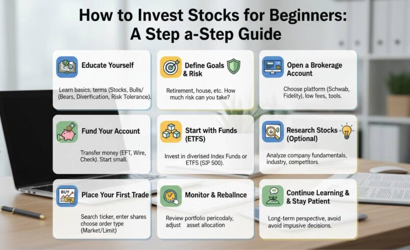 How to Invest in Stocks for Beginners: A Step-by-Step Guide