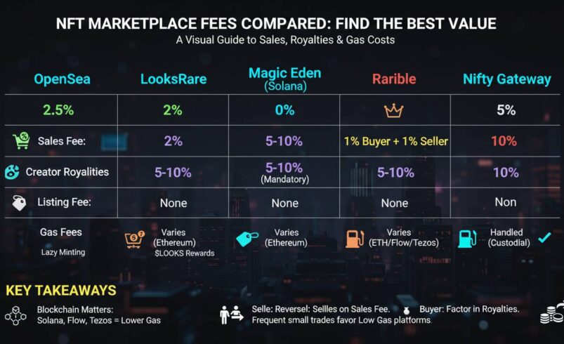 NFT Marketplace Fees Compared: Find the Best Value